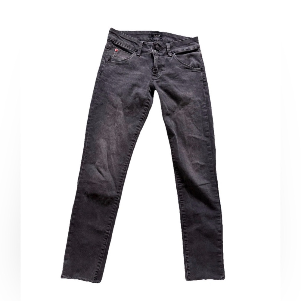 Hudson Collin Ridley Jeans Low Rise Black Womens Size 25 Skinny Stretch